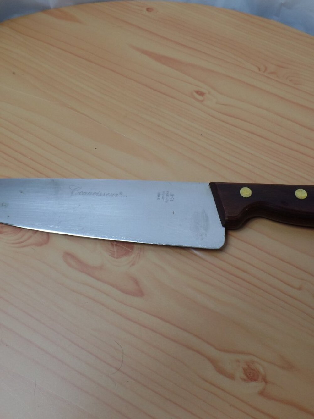 Dexter 45-8 Connoisseur Chefs Knife 8" Blade Made In USA High Carbon Steel